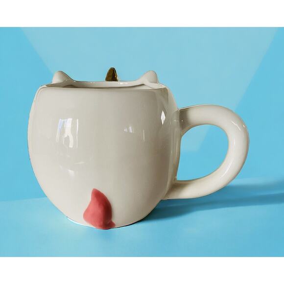 New Ceramic Magical Mystical Fantasy Rainbow Unicorn with Gold Horn 12oz Mug - Picture 3 of 4